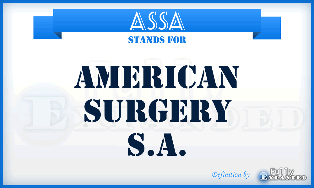 ASSA - American Surgery S.A.