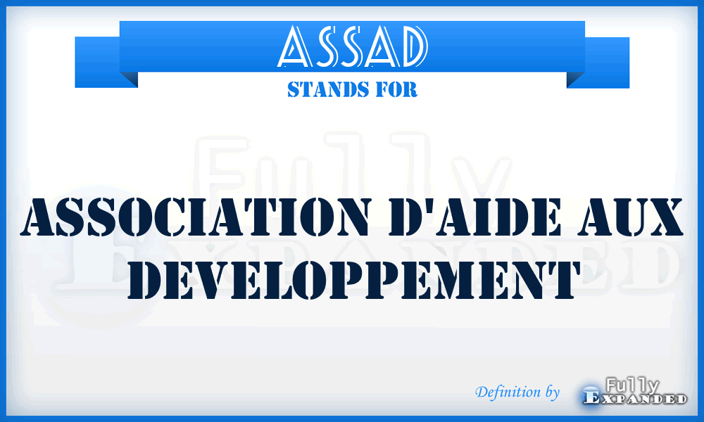 ASSAD - Association D'aide Aux Developpement