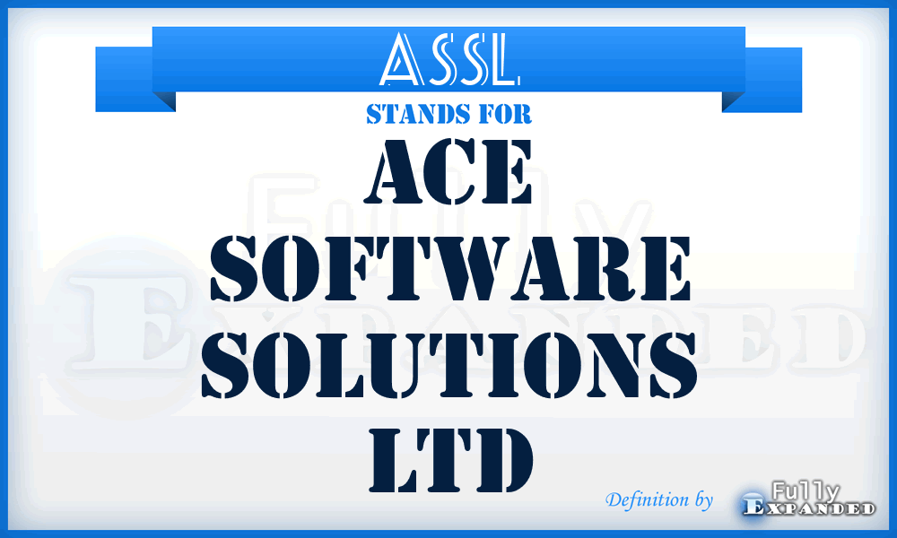 ASSL - Ace Software Solutions Ltd