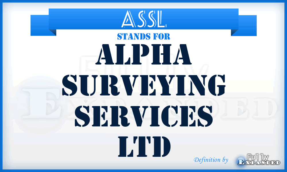 ASSL - Alpha Surveying Services Ltd