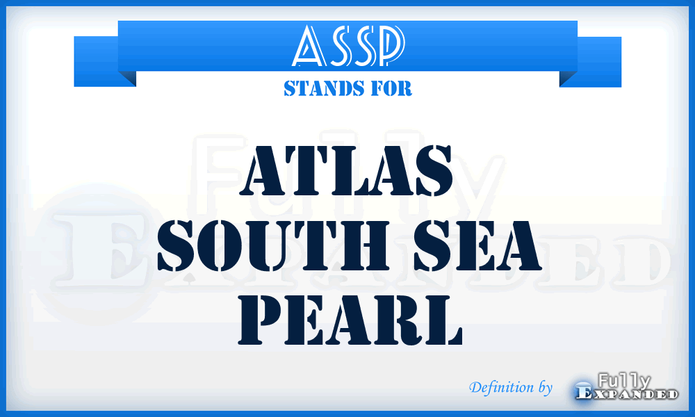 ASSP - Atlas South Sea Pearl