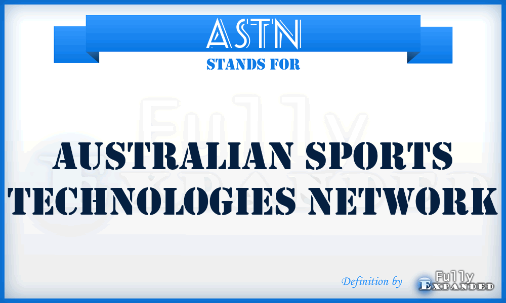 ASTN - Australian Sports Technologies Network