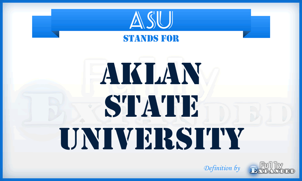 ASU - Aklan State University
