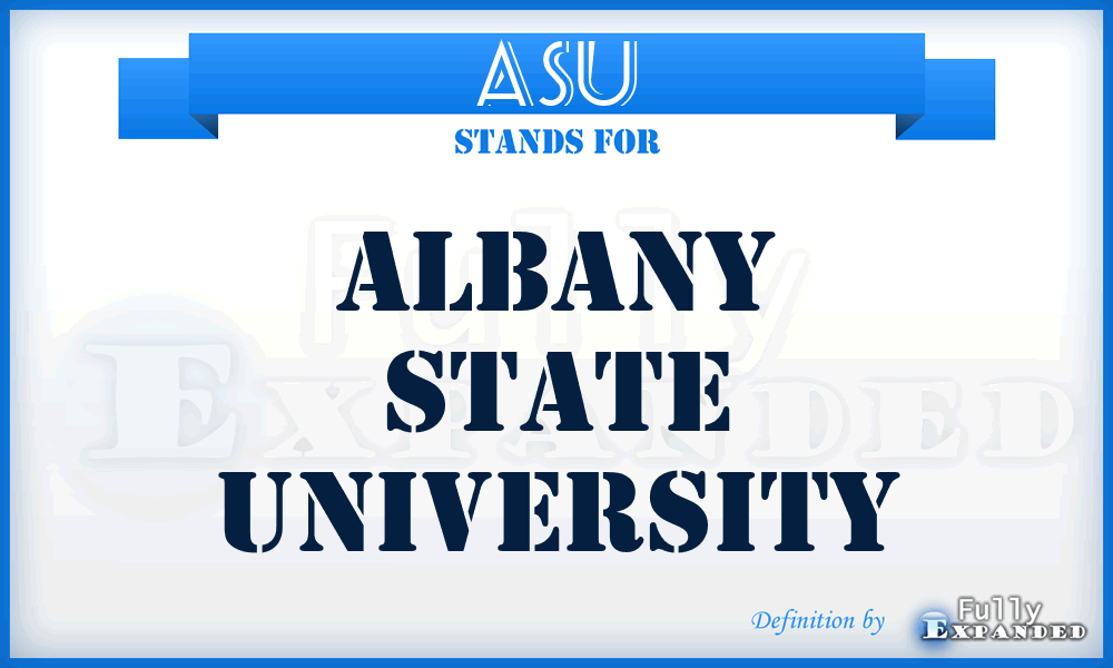 ASU - Albany State University