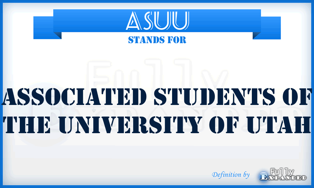 ASUU - Associated Students of the University of Utah