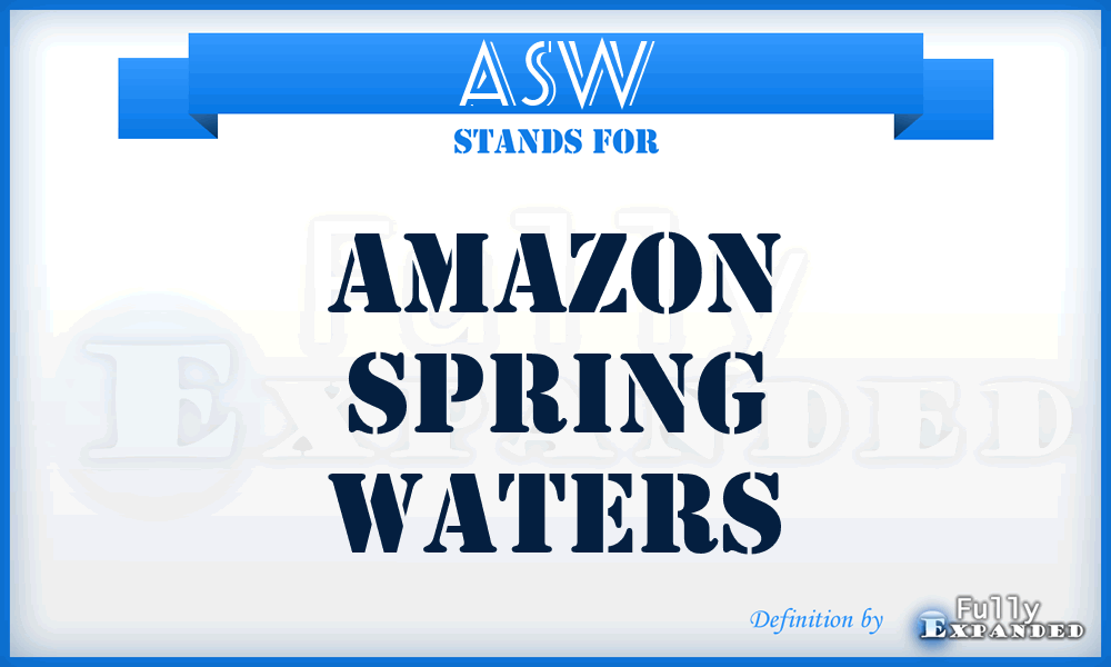 ASW - Amazon Spring Waters