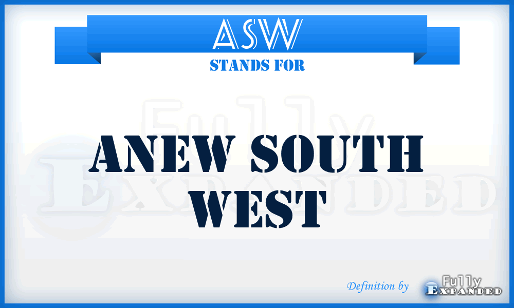 ASW - Anew South West