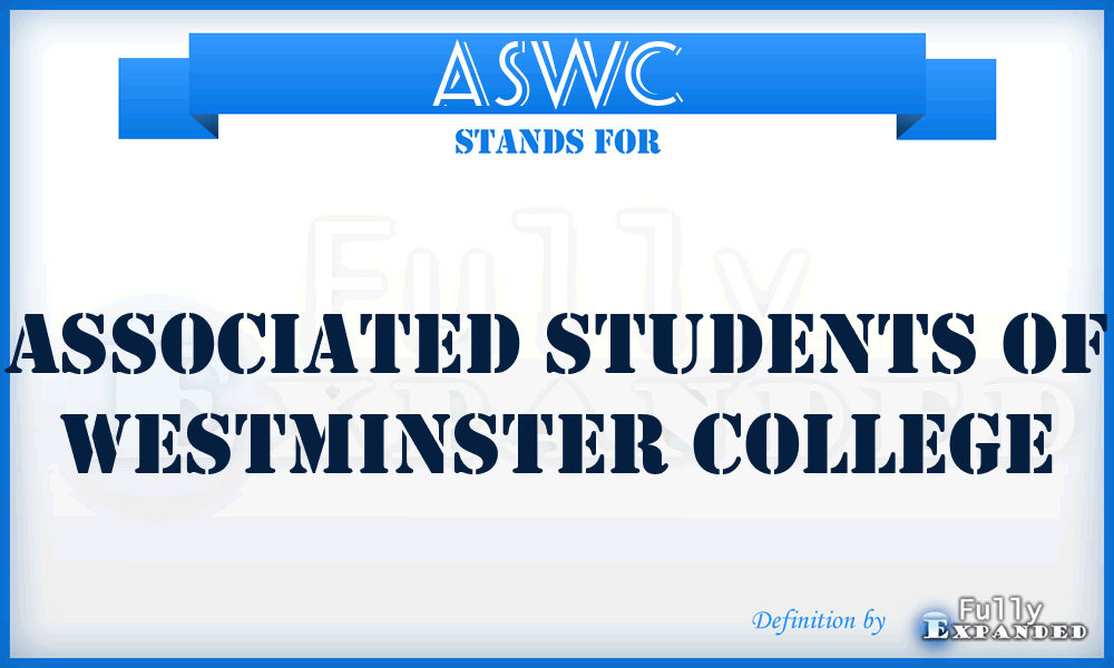 ASWC - Associated Students of Westminster College