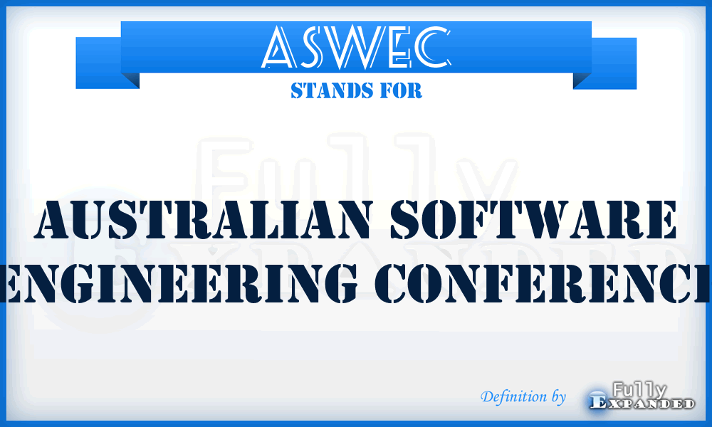 ASWEC - Australian Software Engineering Conference
