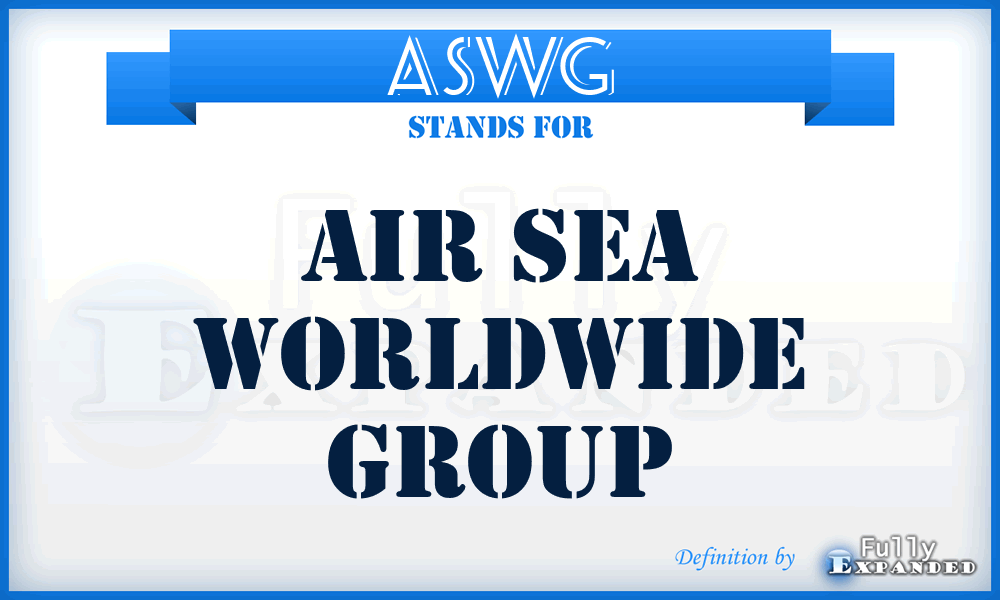 ASWG - Air Sea Worldwide Group