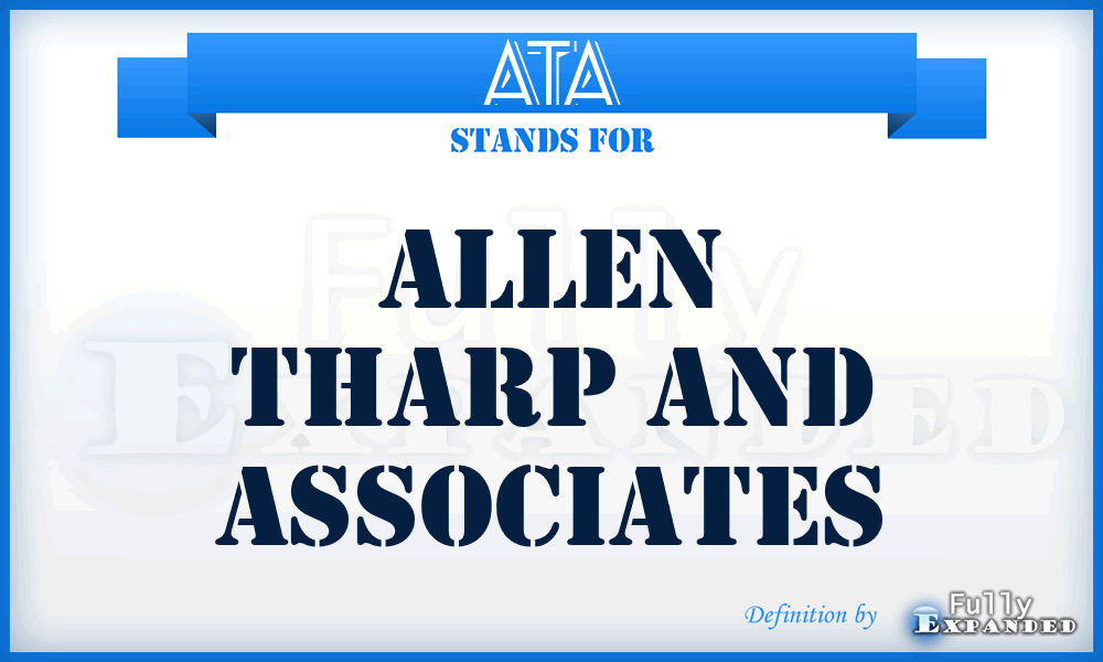 ATA - Allen Tharp and Associates