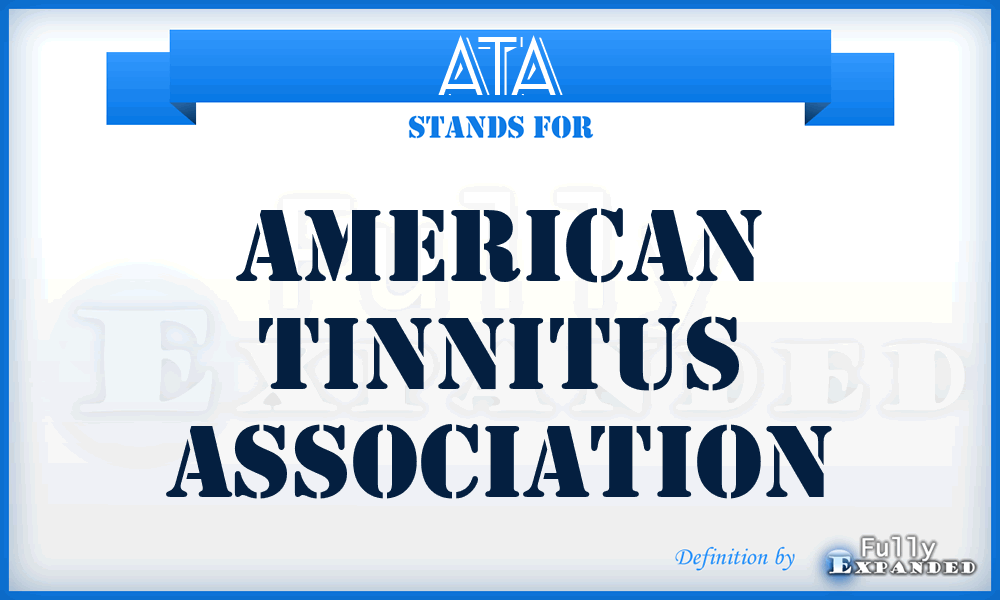 ATA - American Tinnitus Association