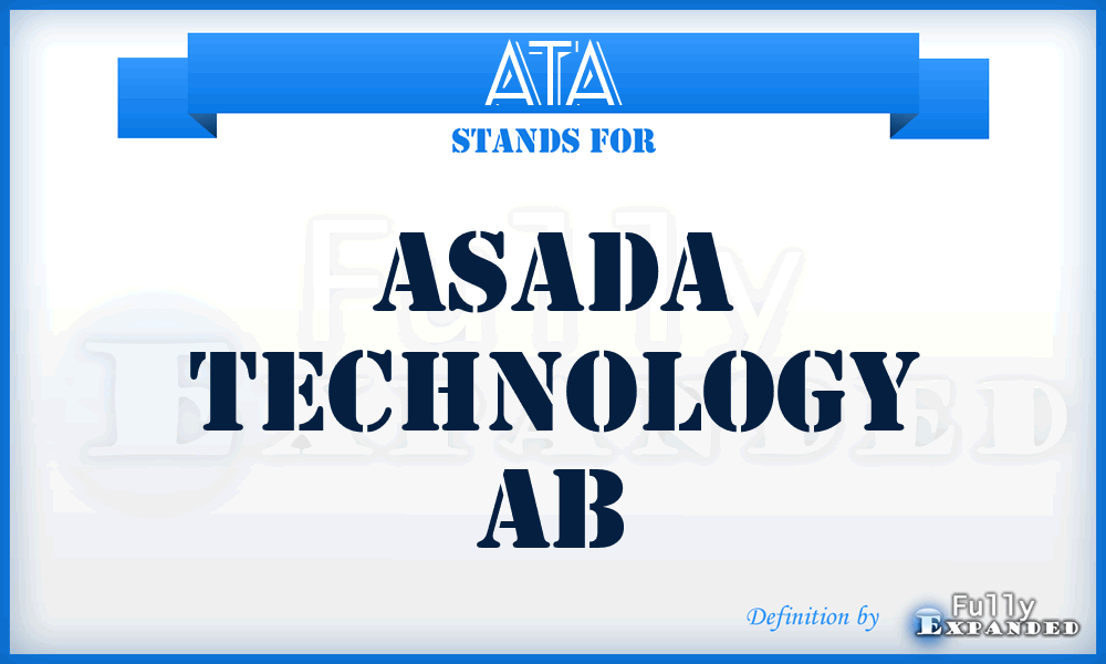ATA - Asada Technology Ab