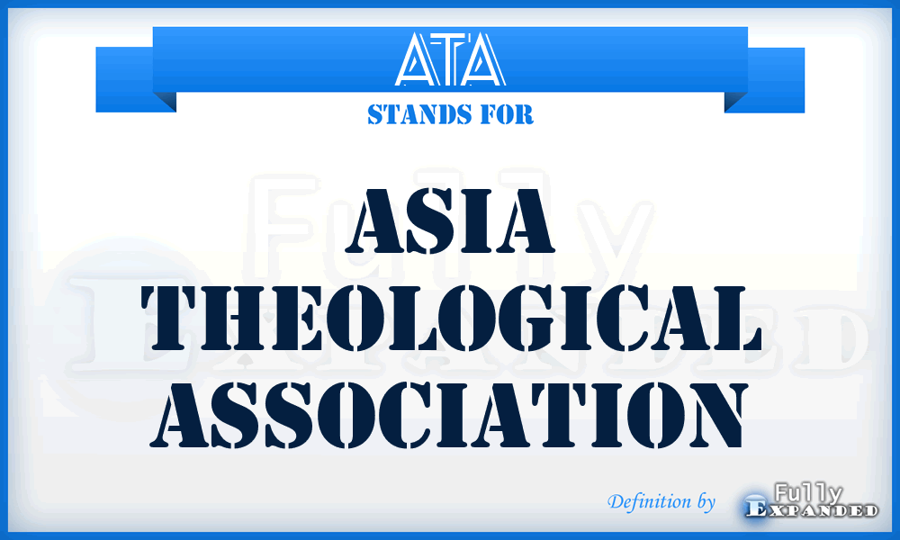 ATA - Asia Theological Association