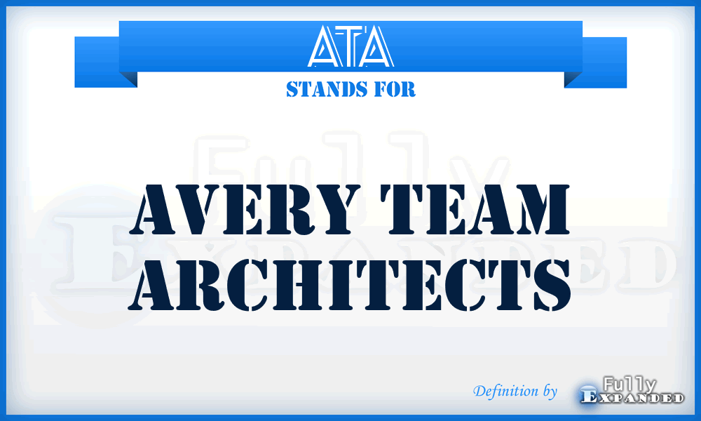 ATA - Avery Team Architects