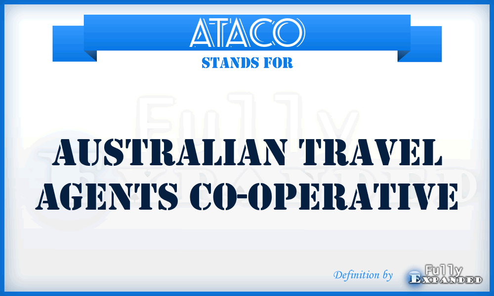 ATACO - Australian Travel Agents Co-Operative