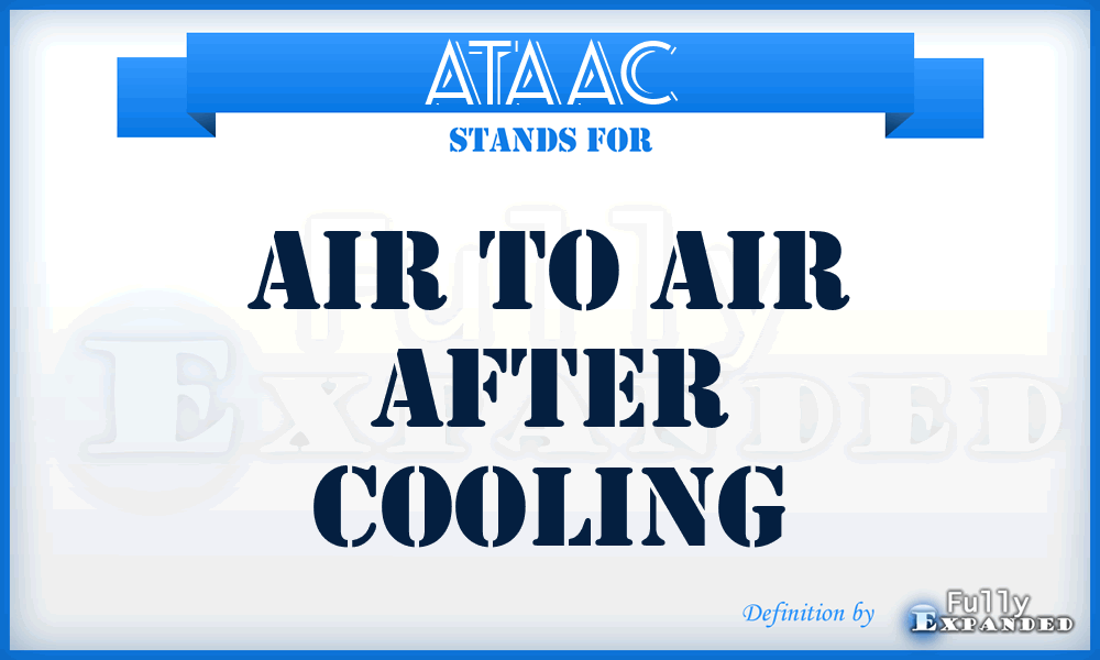 ATAAC - Air To Air After Cooling