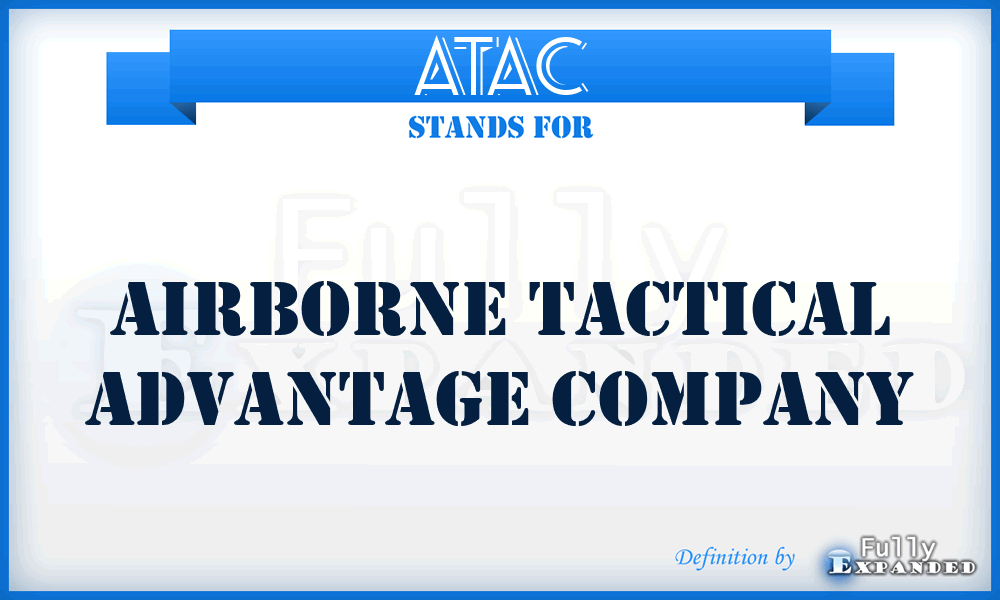 ATAC - Airborne Tactical Advantage Company