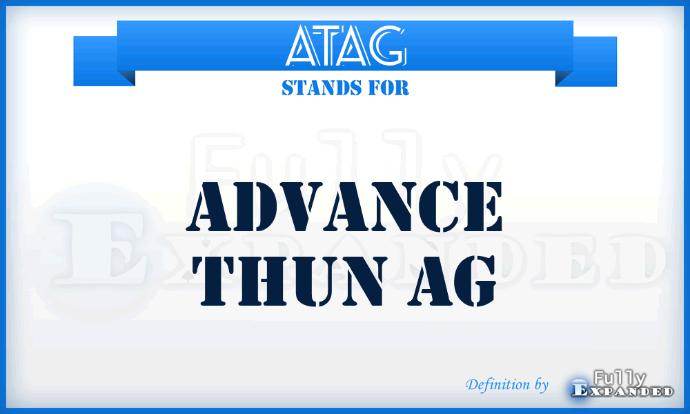 ATAG - Advance Thun AG