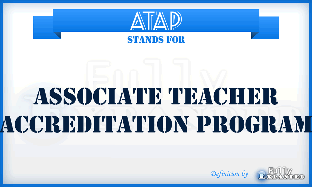 ATAP - Associate Teacher Accreditation Program