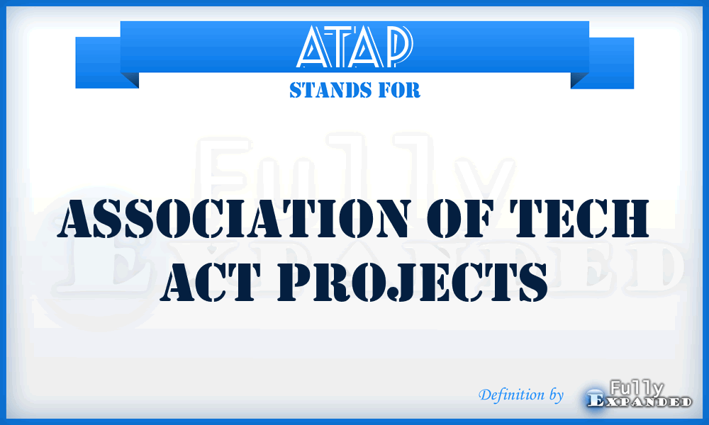 ATAP - Association of Tech Act Projects