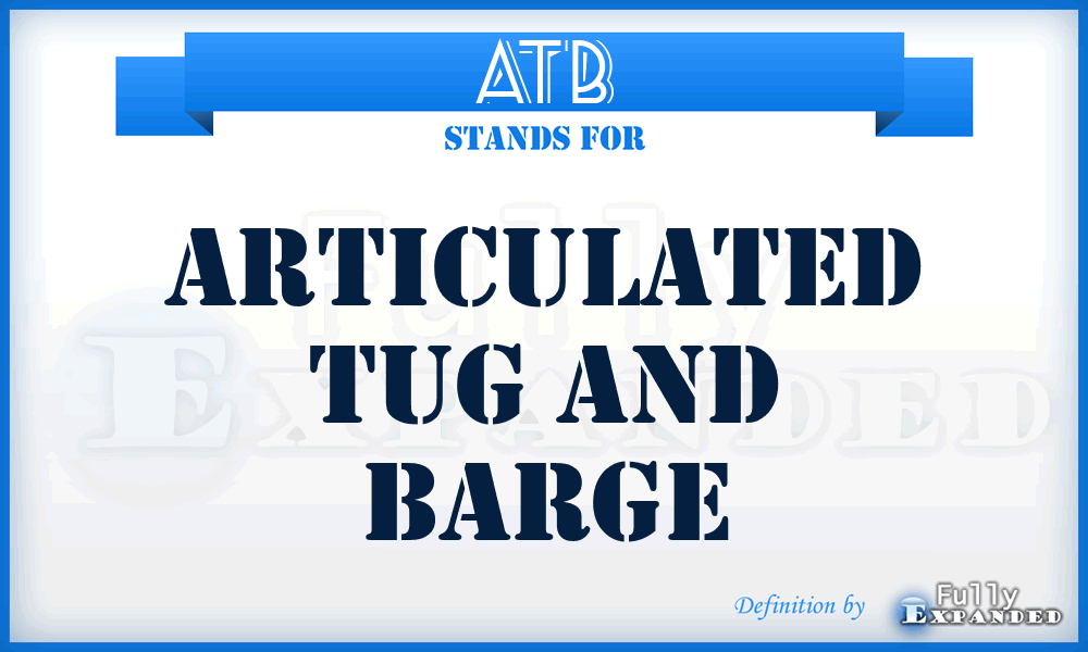 ATB - Articulated Tug and Barge