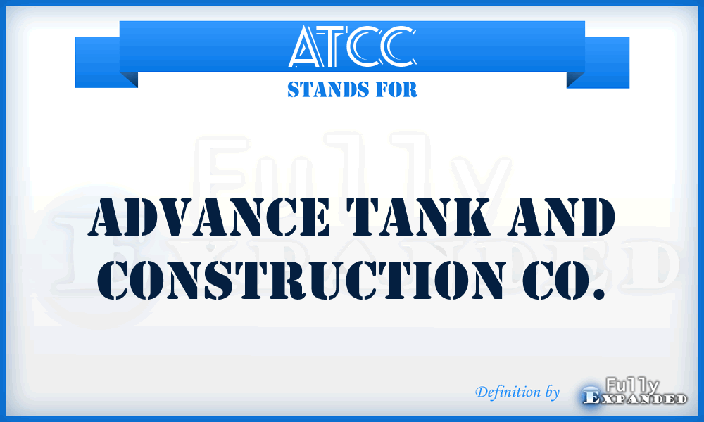 ATCC - Advance Tank and Construction Co.