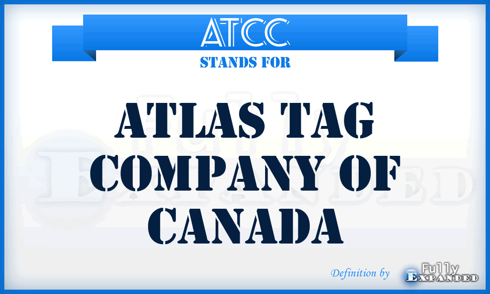 ATCC - Atlas Tag Company of Canada