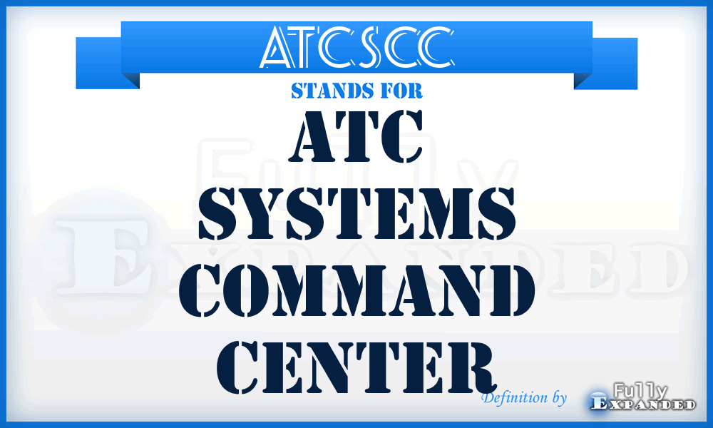 ATCSCC - ATC Systems Command Center