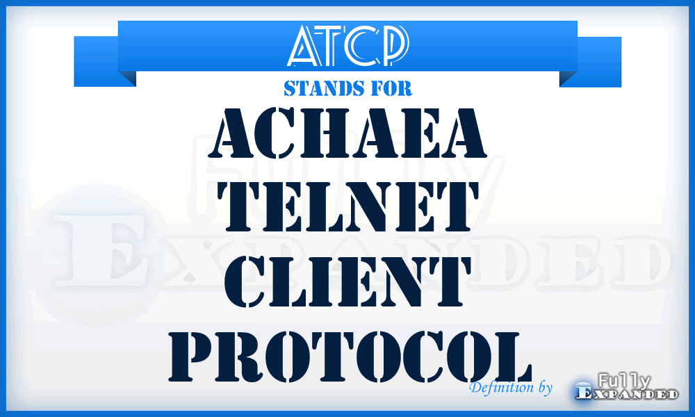 ATCP - Achaea Telnet Client Protocol
