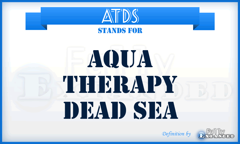 ATDS - Aqua Therapy Dead Sea
