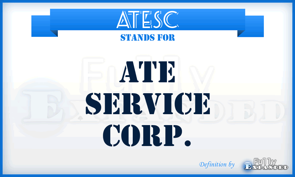 ATESC - ATE Service Corp.
