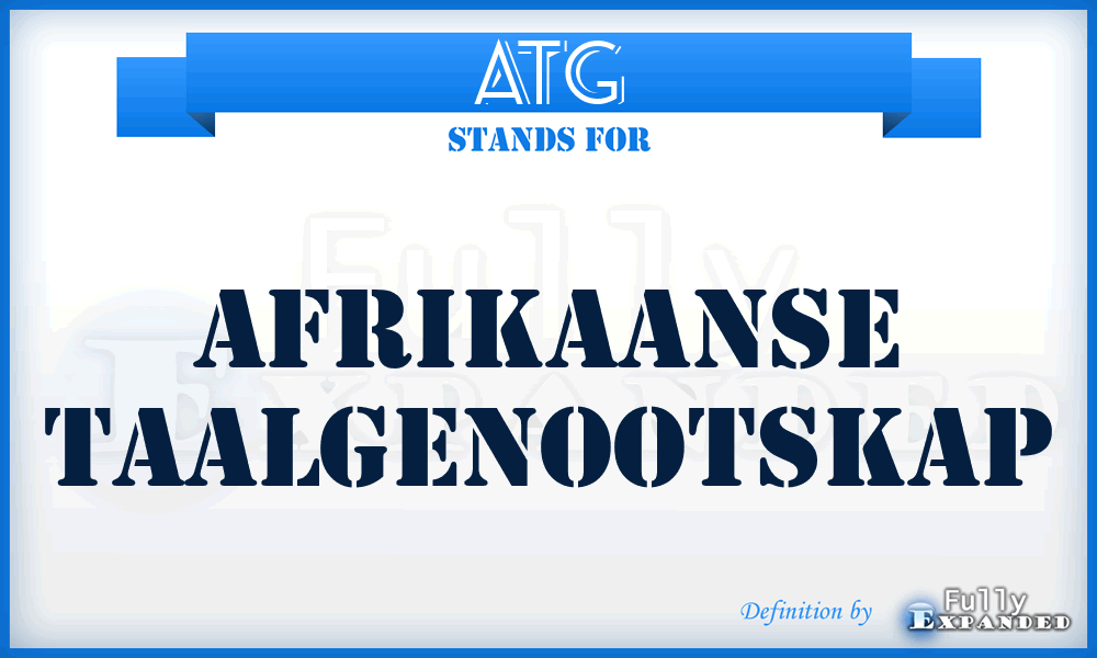 ATG - Afrikaanse Taalgenootskap