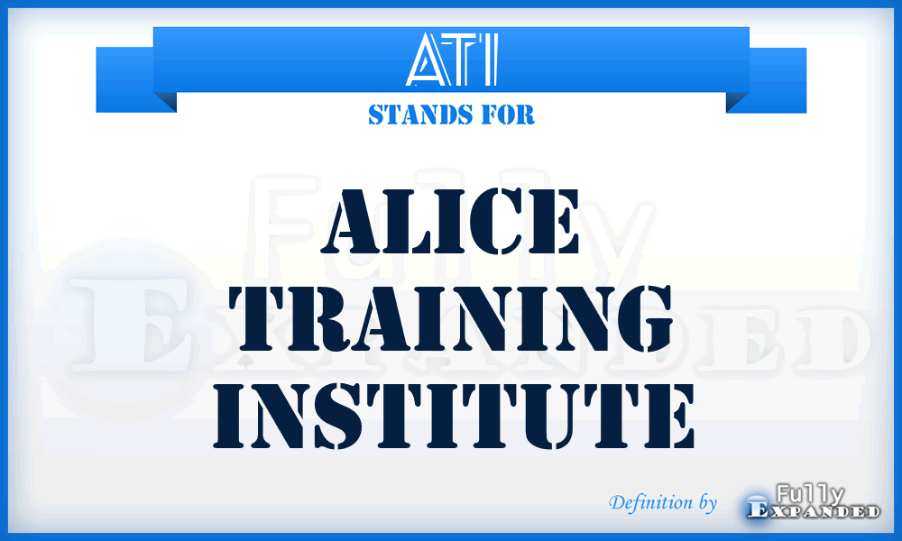 ATI - Alice Training Institute