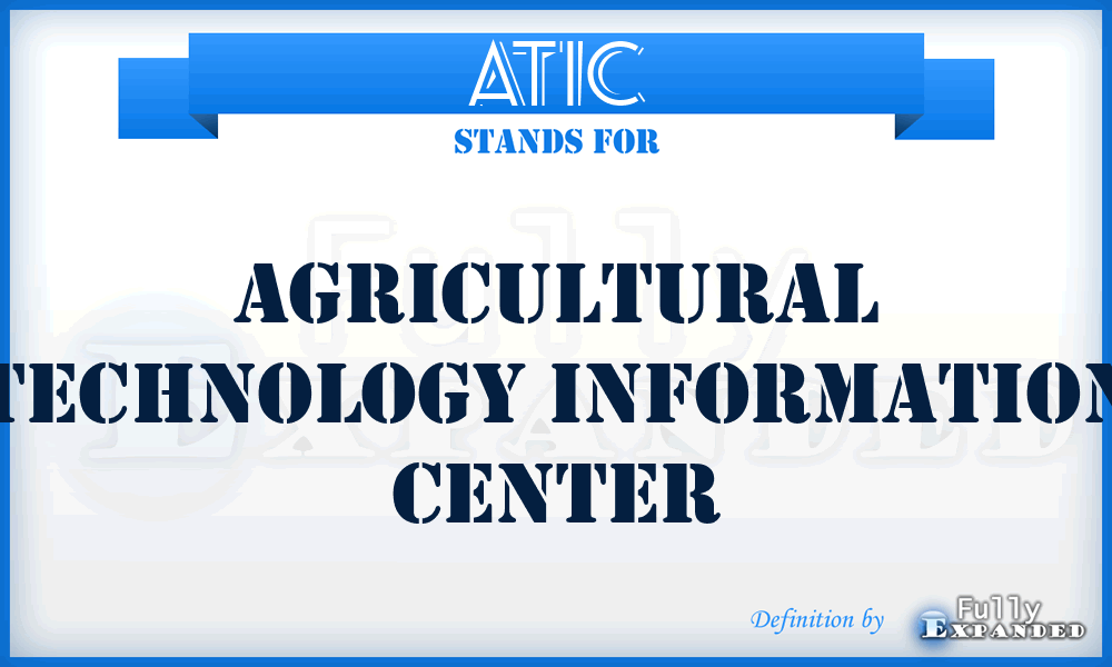 ATIC - Agricultural Technology Information Center