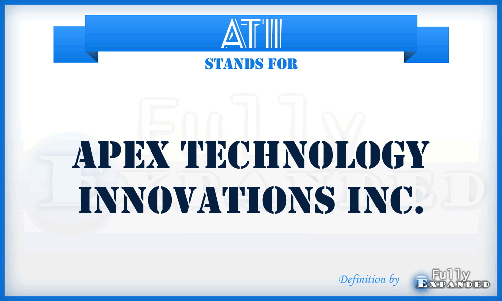 ATII - Apex Technology Innovations Inc.