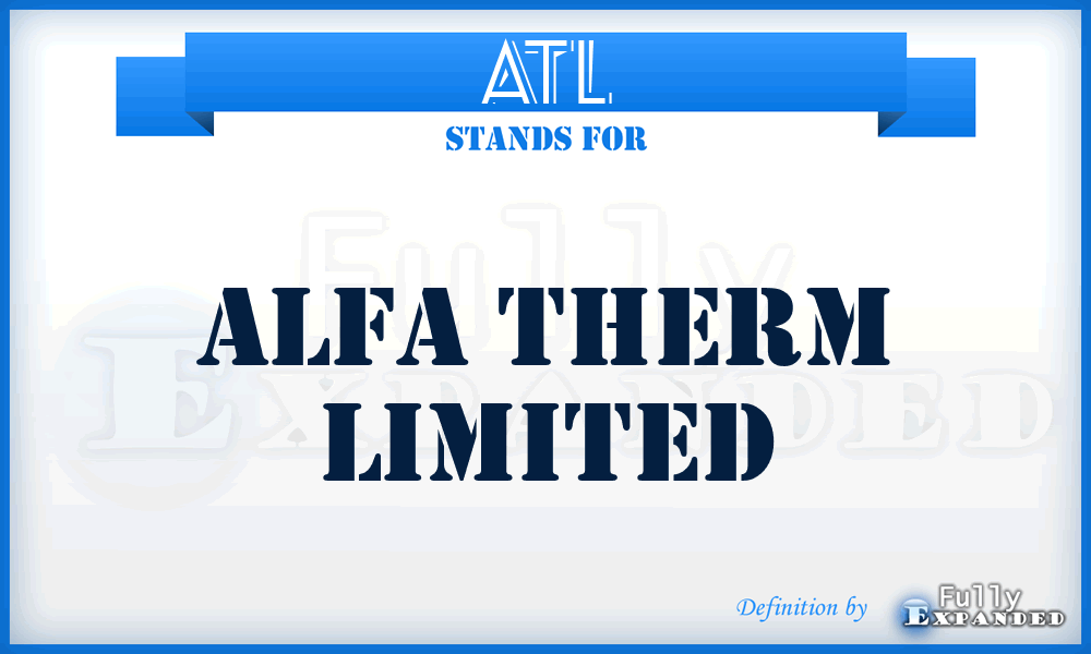 ATL - Alfa Therm Limited