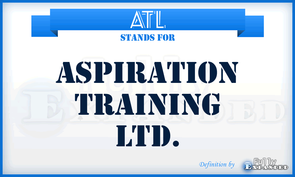 ATL - Aspiration Training Ltd.