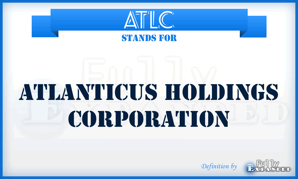 ATLC - Atlanticus Holdings Corporation