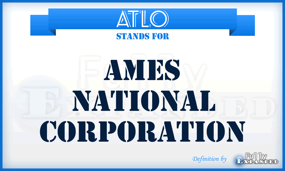 ATLO - Ames National Corporation