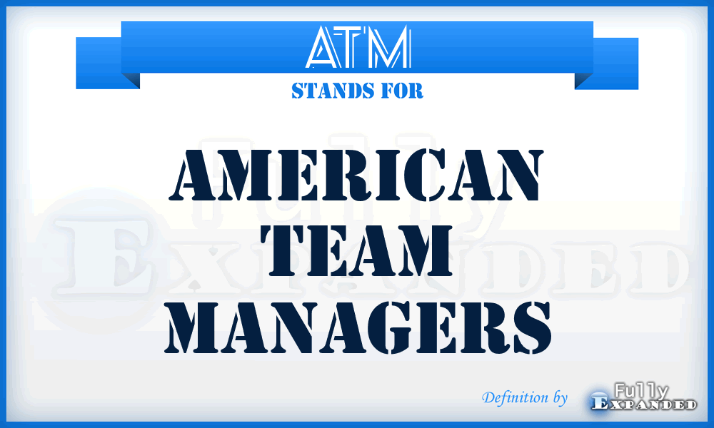 ATM - American Team Managers