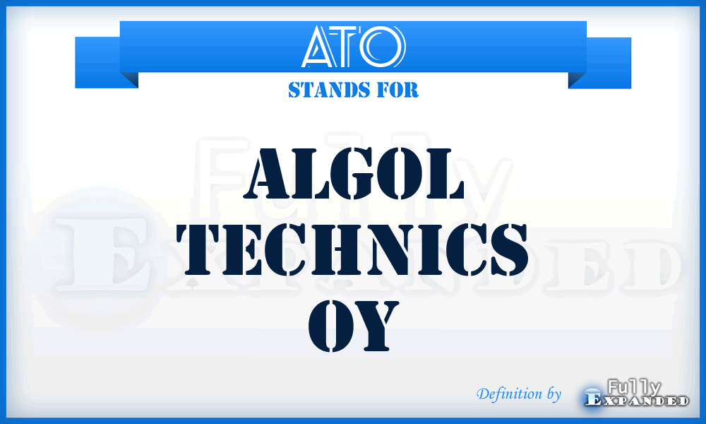 ATO - Algol Technics Oy