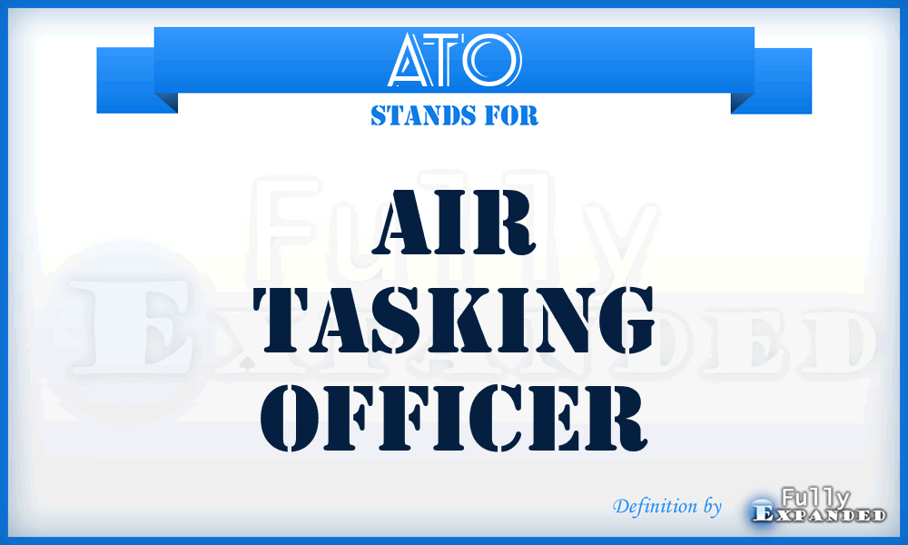 ATO - air tasking officer