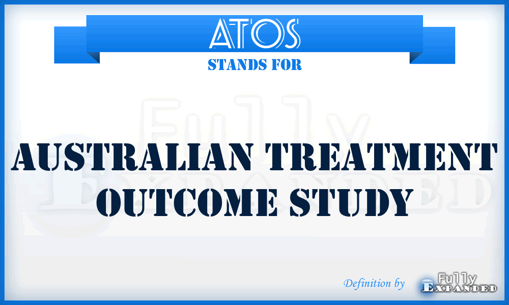 ATOS - Australian Treatment Outcome Study