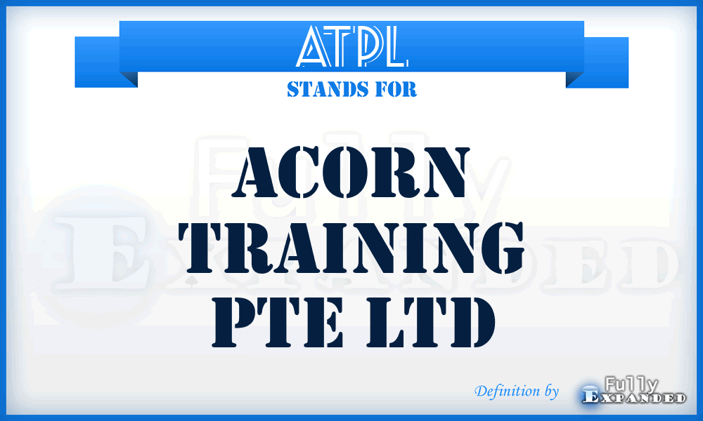 ATPL - Acorn Training Pte Ltd