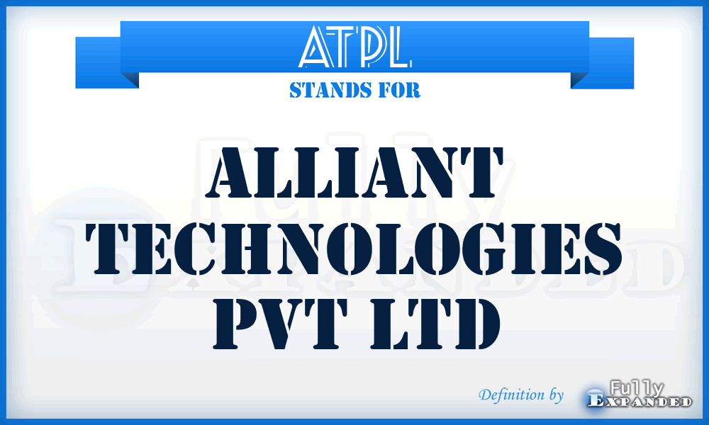 ATPL - Alliant Technologies Pvt Ltd