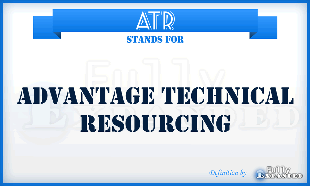 ATR - Advantage Technical Resourcing