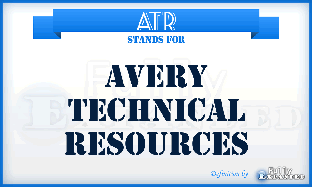 ATR - Avery Technical Resources