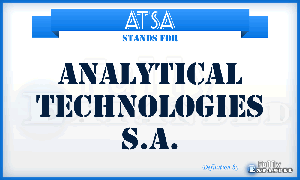 ATSA - Analytical Technologies S.A.