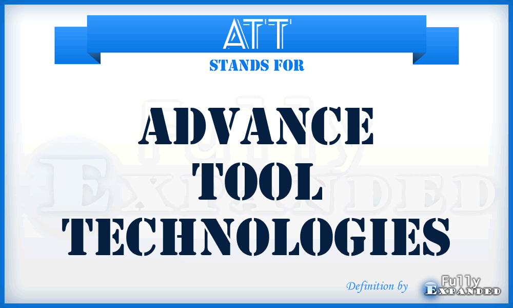 ATT - Advance Tool Technologies